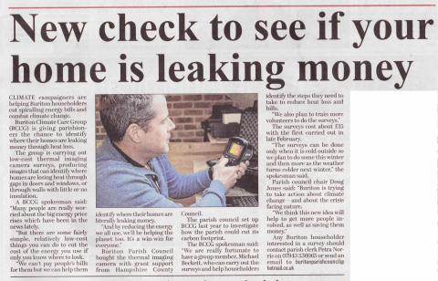 Buriton's Thermal Imaging story in the Petersfield Post