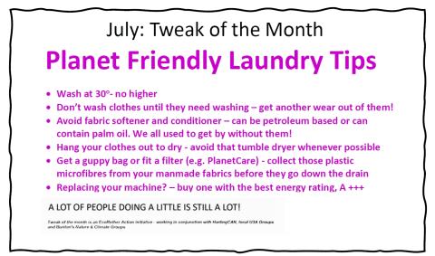 Tweak for July about Laundry