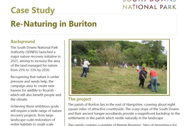 SDNPA Case Study (Nature)